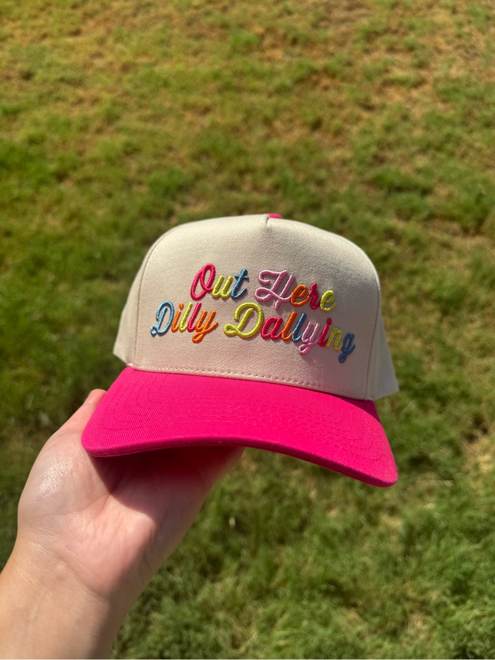 dilly dallying boutique trucker hat